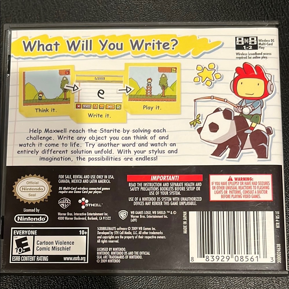Scribblenauts for Nintendo DS - Multicolor gently used - Picture 2 of 3